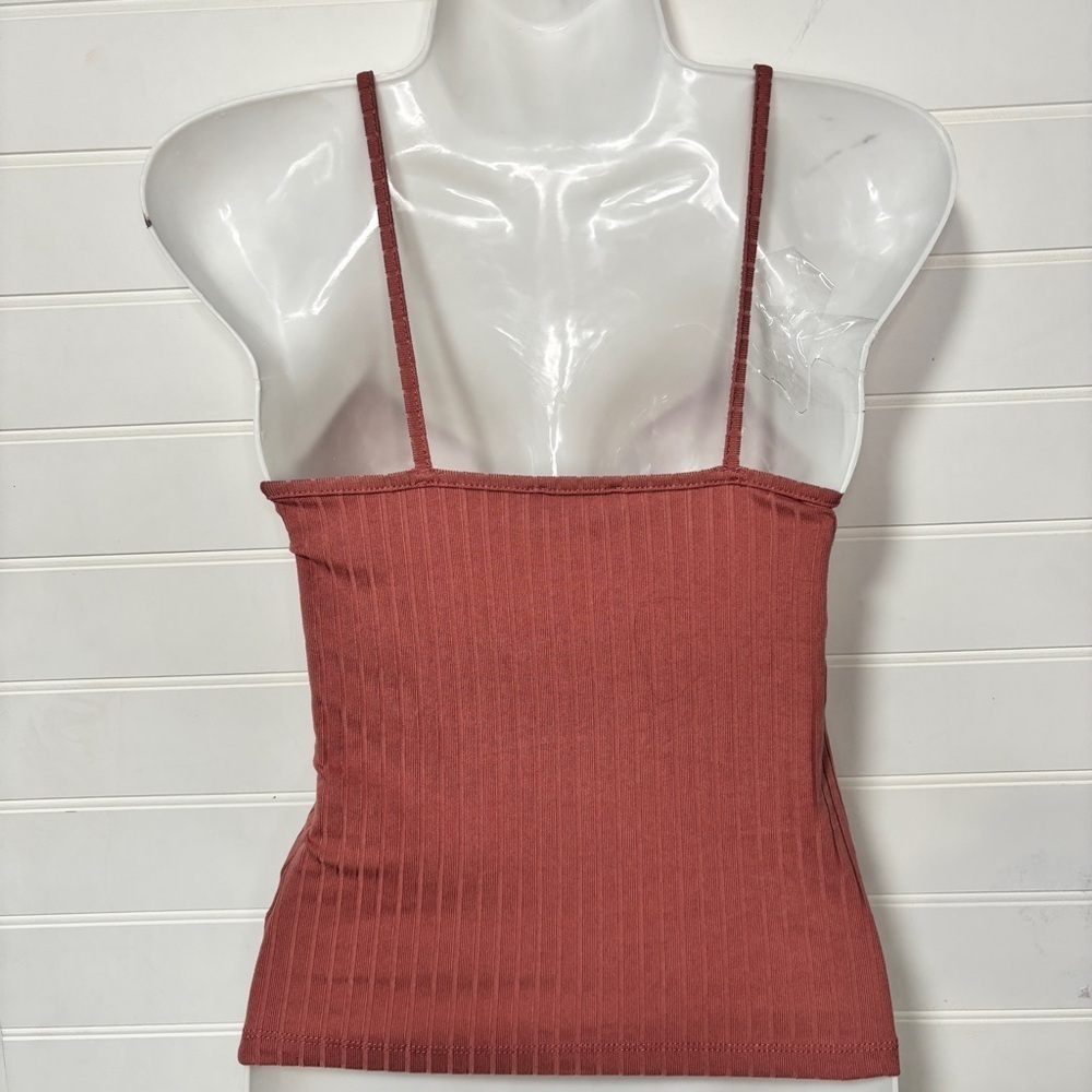 Dusty Rose Ribbed Cropped Cami Top - Ardene size Small - Picture 3 of 6